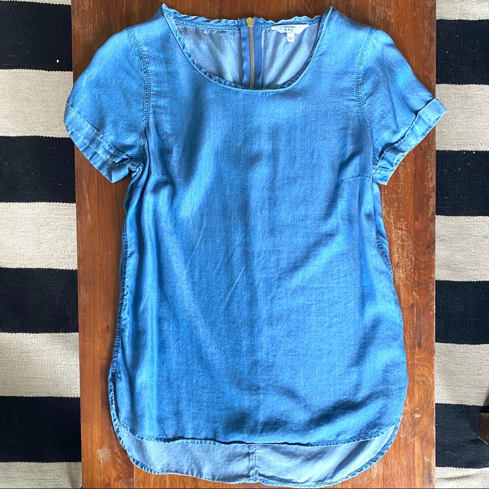 Crown & Ivy Chambray Shirt
